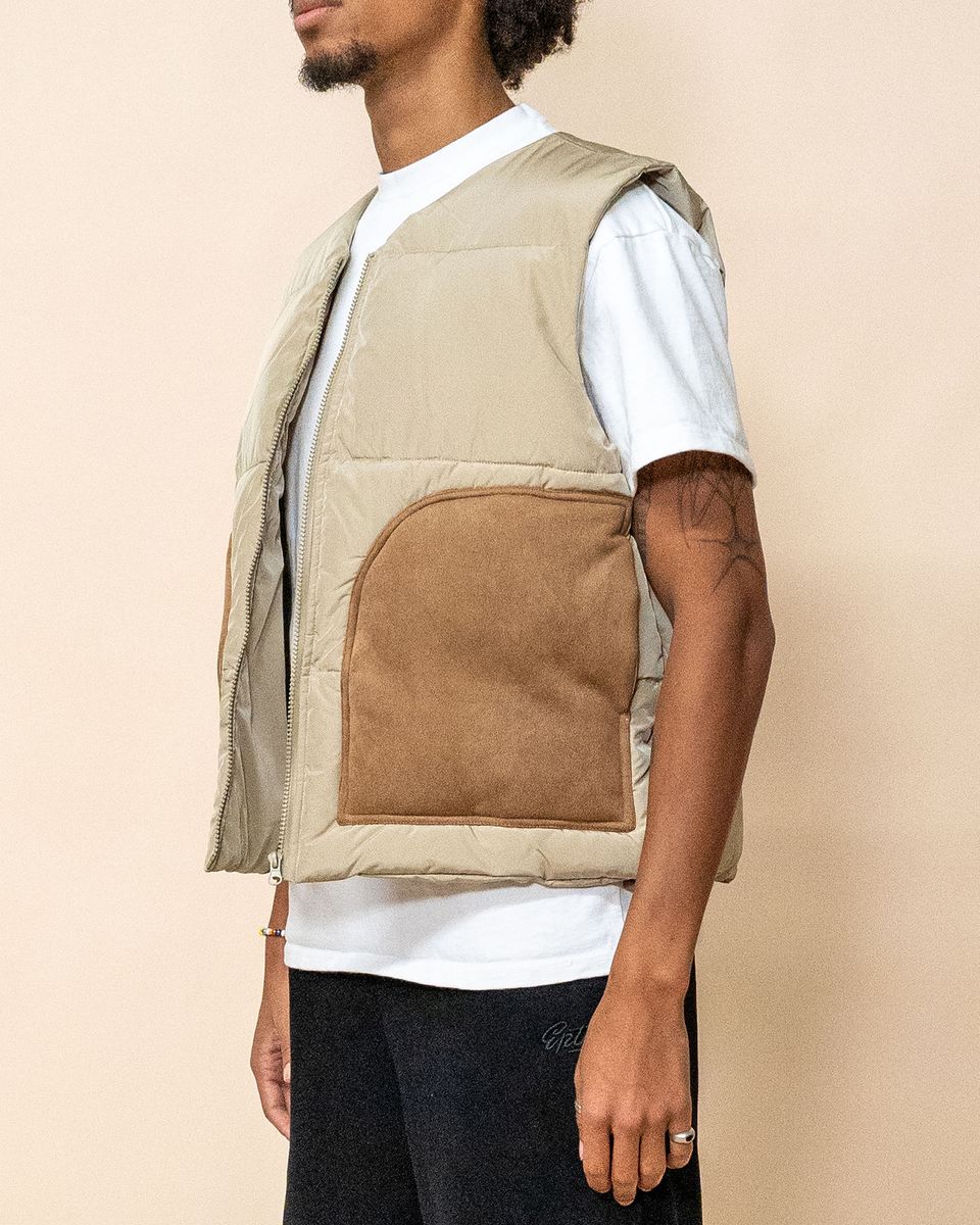 Khaki Puffer Jacket