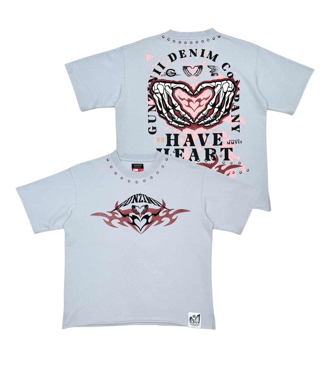 GUNZINII / LIGHT BLUE HEVE A HEART TEE