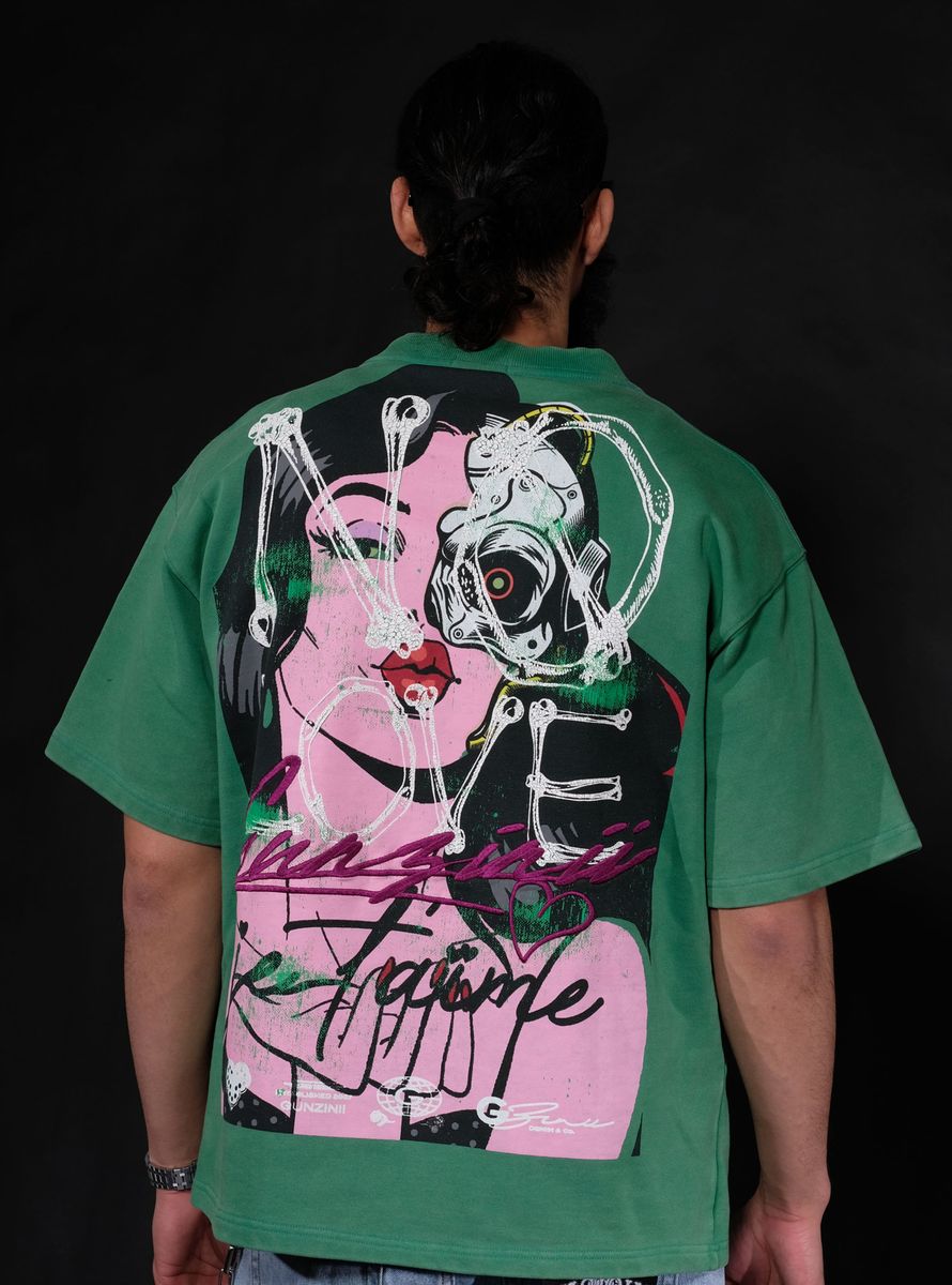 GUNZINII / GREEN NO LOVE TEE