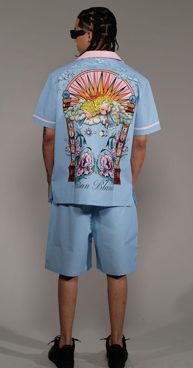 CIVILIZED / LIGHT BLUE MAISON BLANCHE SHORT SET