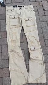 Distressed Pocket Stacked Denim (Atomic Sand) /C?
