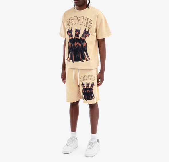 COPPER RIVET / KHAKI BEWARE TEE