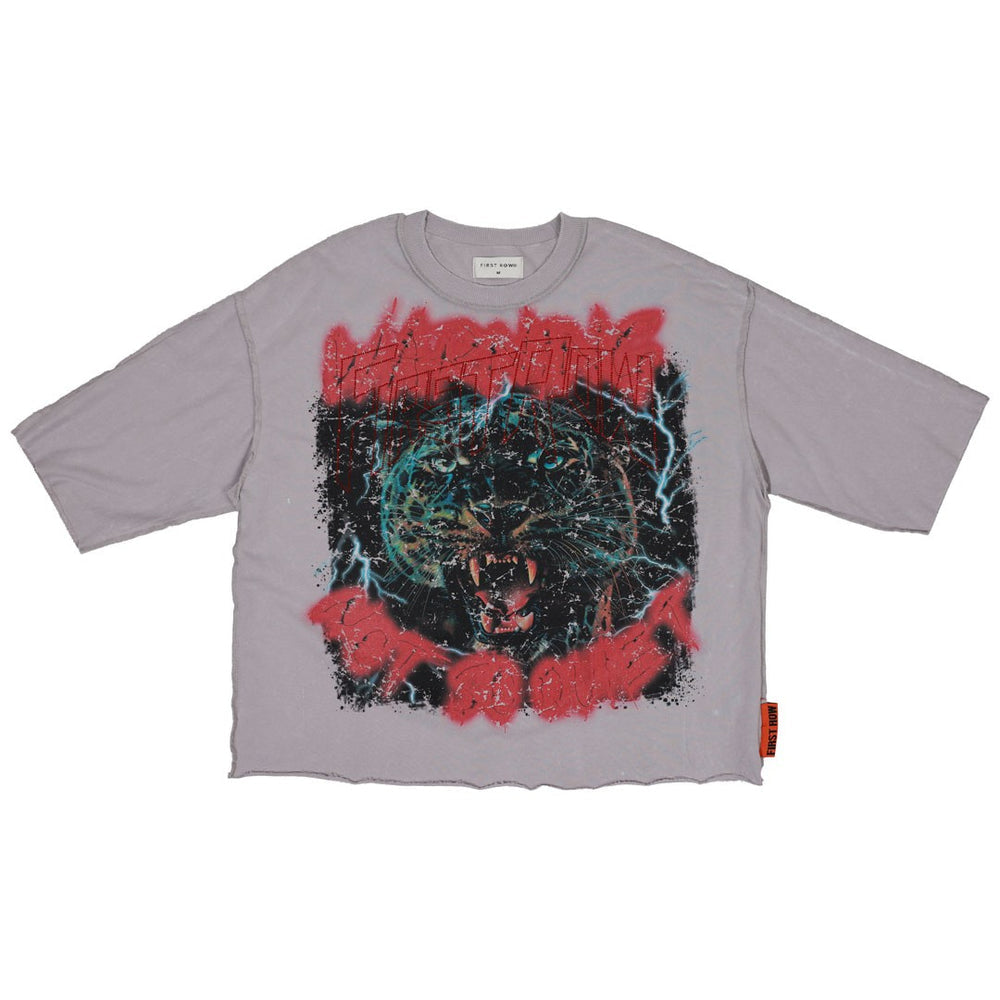 FR CROPPED MINI GREY CROPPED "LEAPORD"