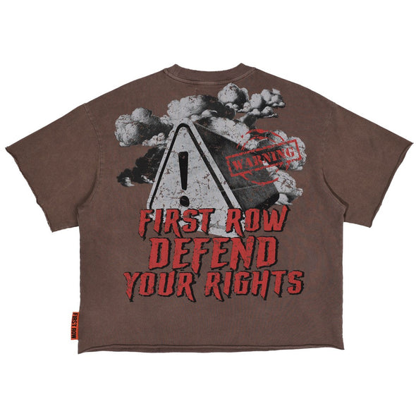 FR BROWN CROPPED DOBERMAN SHIRT