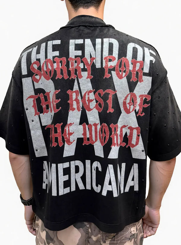 RARE PEACE / BLACK AMERICA FIRST TEE