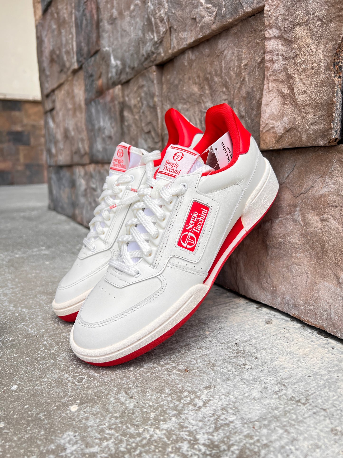 New Young Line Sneaker "White/Red"