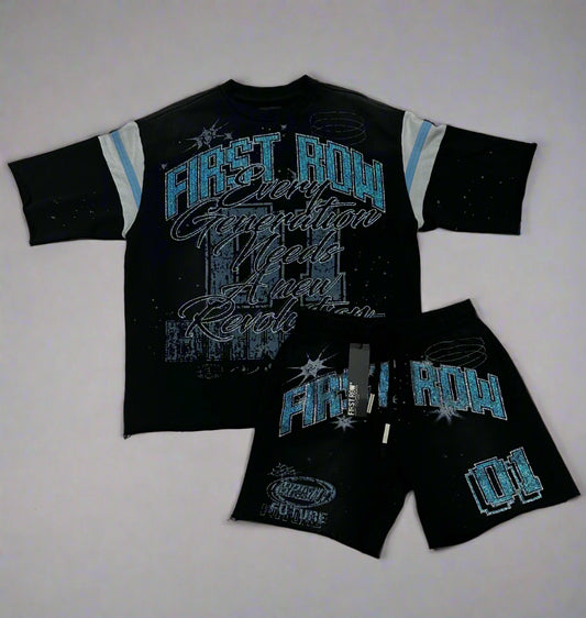 FR BLACK SHIRTS W/BLUE