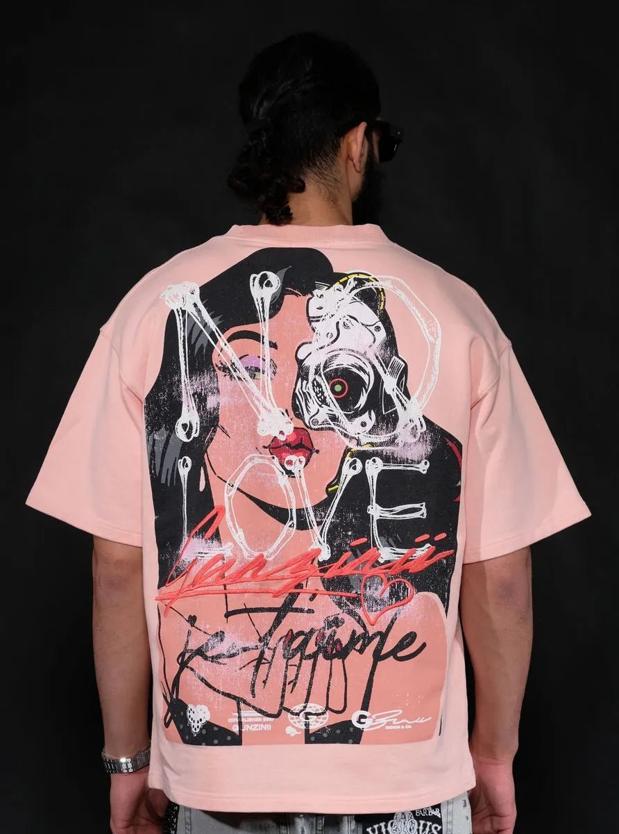 GUNZINII / PINK NO LOVE TEE