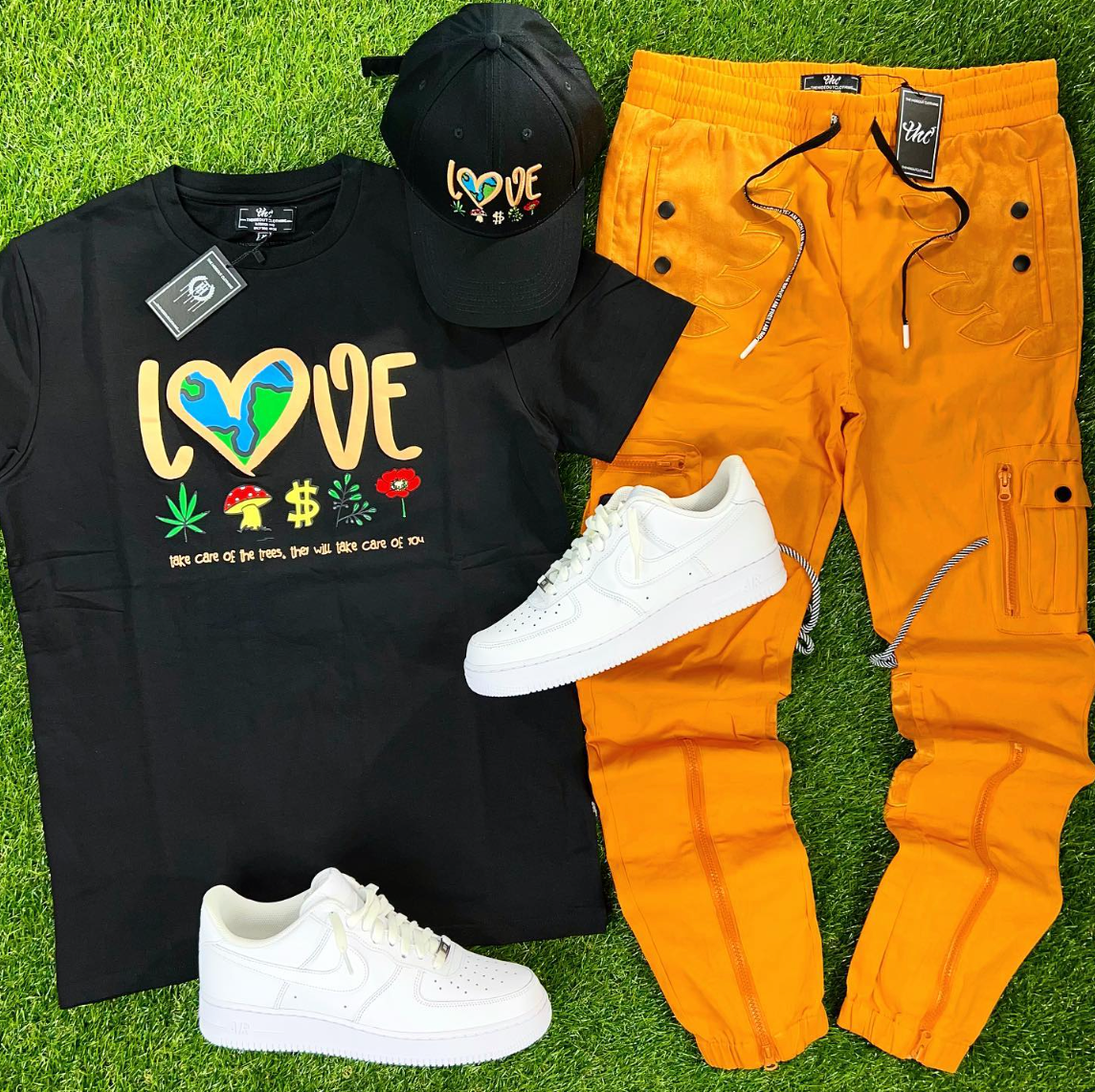 Men, Boys, Teens, Gifts, Wmns, Girls, Urban, Style, Fashion, Blossom Cargo Joggers Pants, Cargo Pants, Joggers, Pants, Orange Pants, Orange Joggers, Orange Cargo Pants, Soft Orange, The Hideout Clothing,