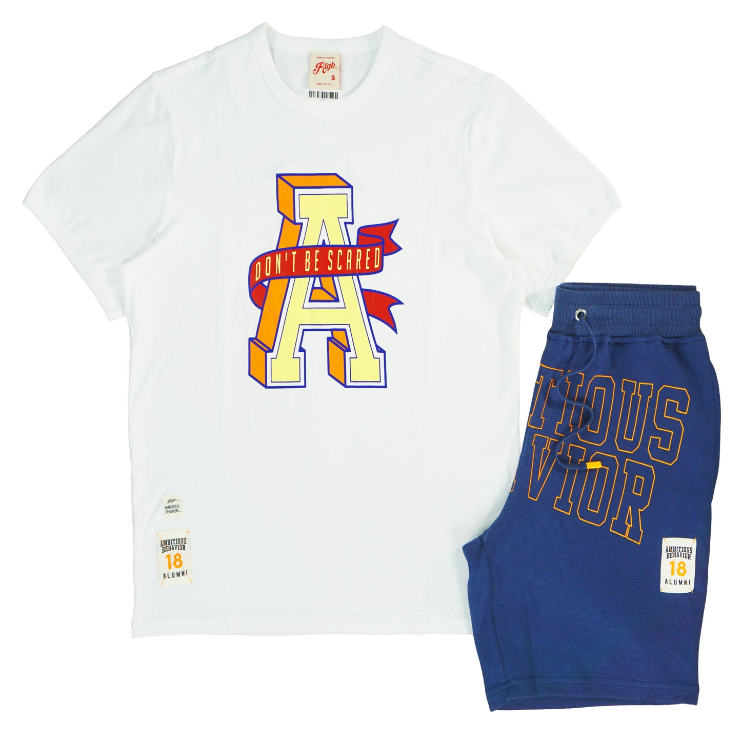 Ambit Alumni Short Set (Wte/Org/Blu) /D8