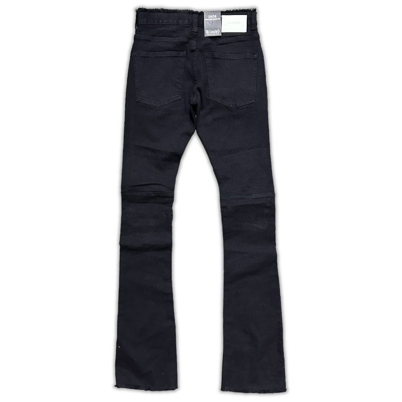 KLOUD 9/ BLACK STACKED JEANS