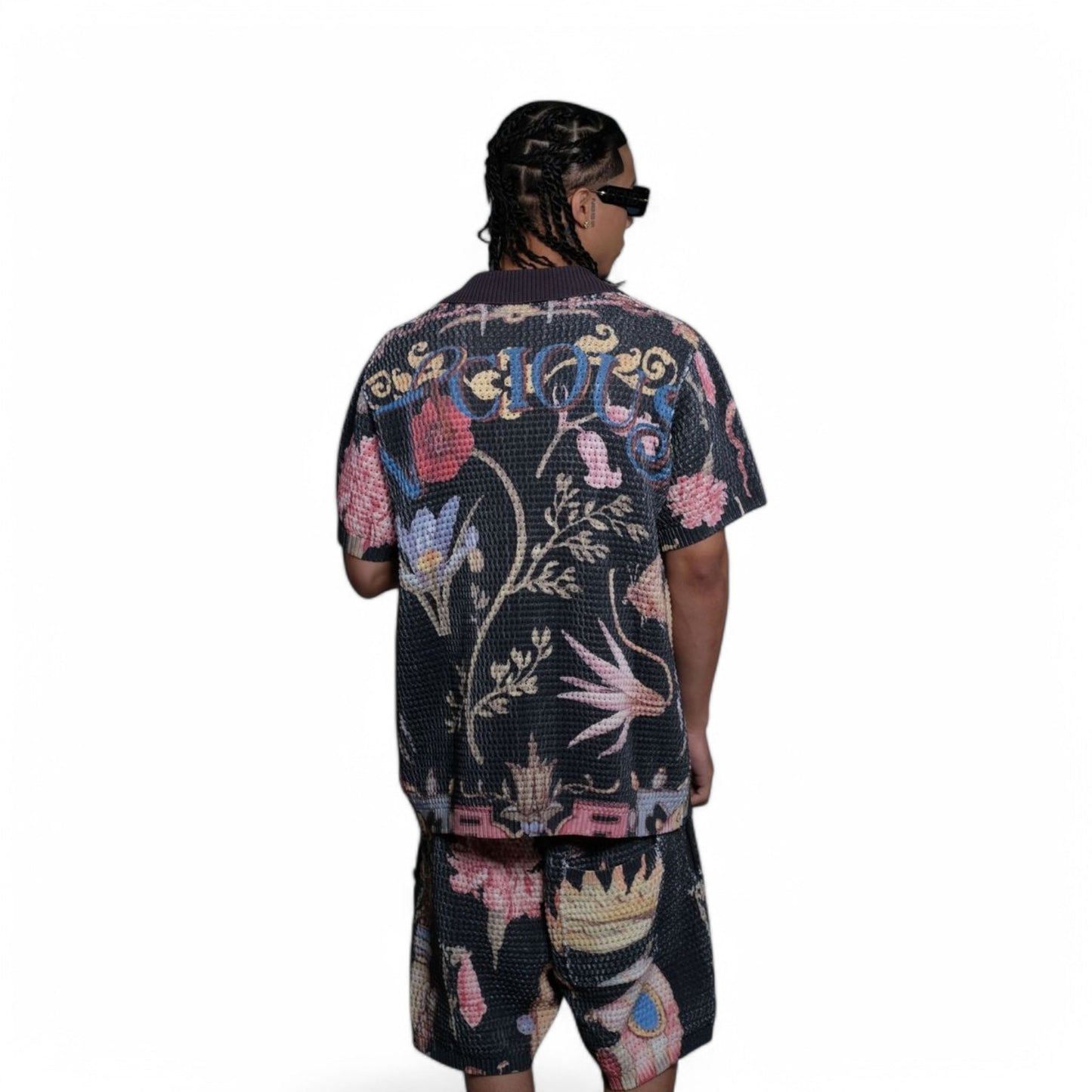 VICIOUS DENIM BROWN MULTI COLOR 2 PIECE