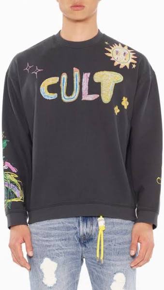 CULT NOVELTY FLEECE CREW SWEATSHIRT