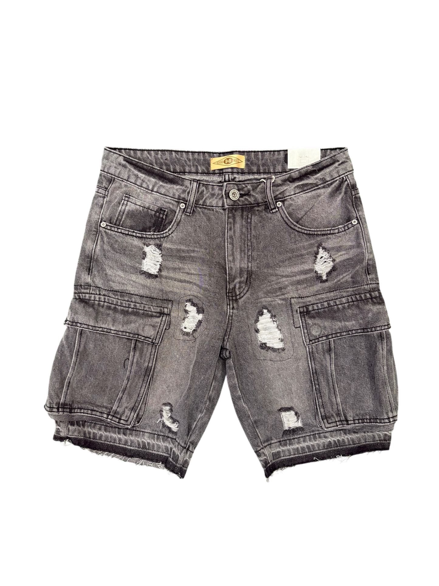 B&M GREY CARGO SHORTS