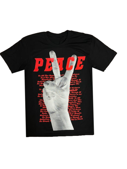 PPZZ Peace Out Tee (Blk/Red)