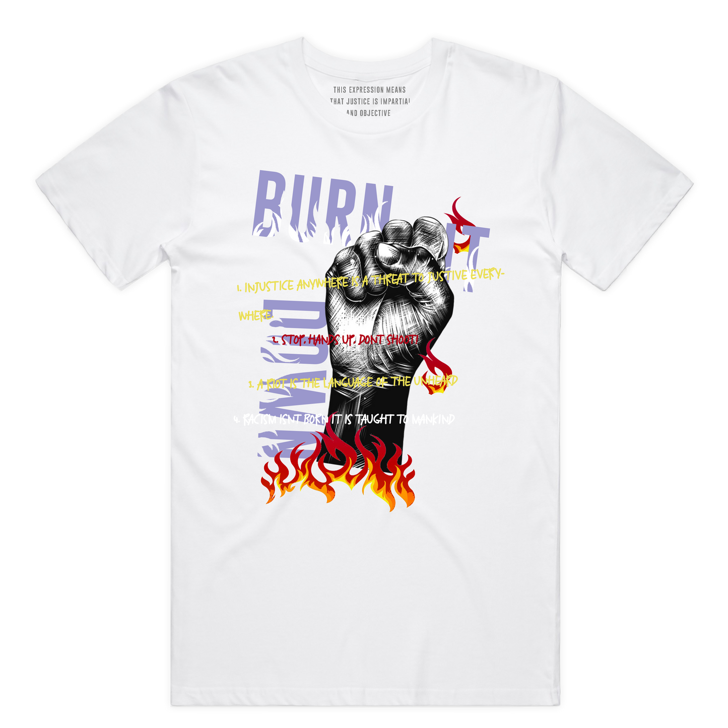 Burn It Down Tee (Wte/Multi) / D14