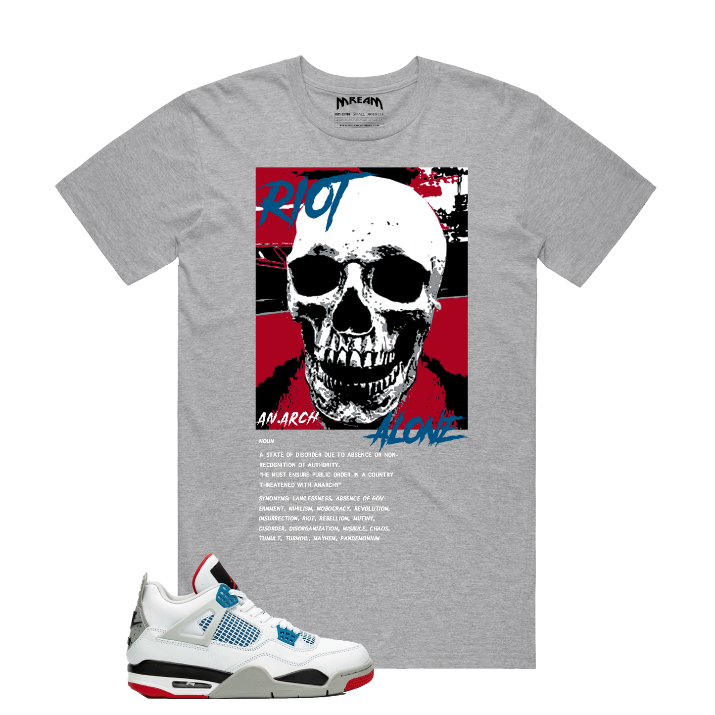 Riot Alone Tee (Grey) /D7