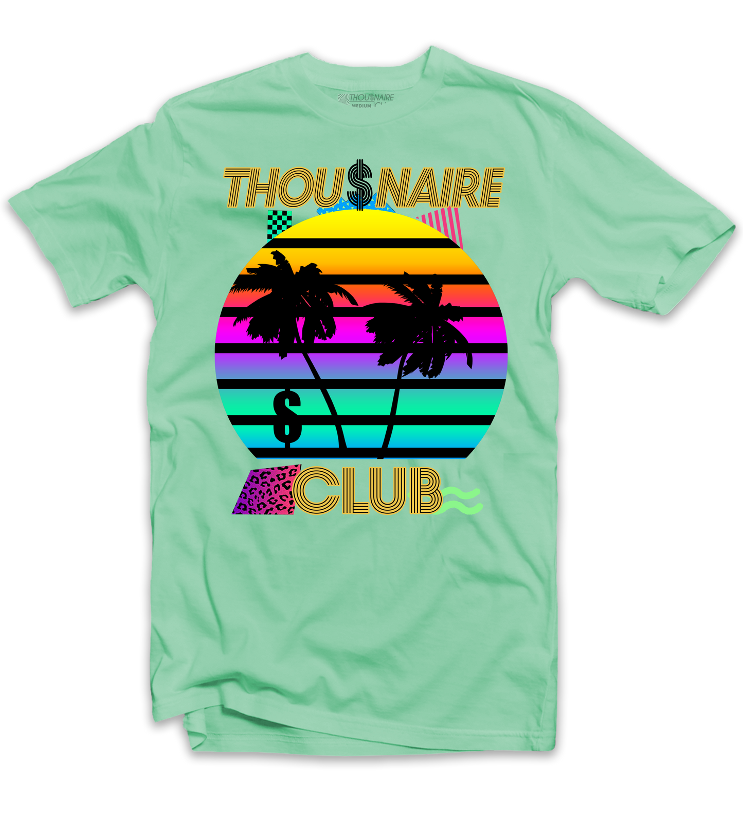 Thousnaire Money Sunset Tee (Aqua) /D6
