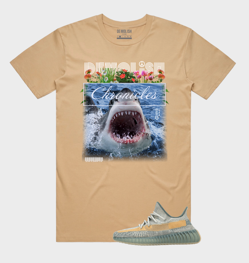 Shark Chronicle Tee (Tan) /D9