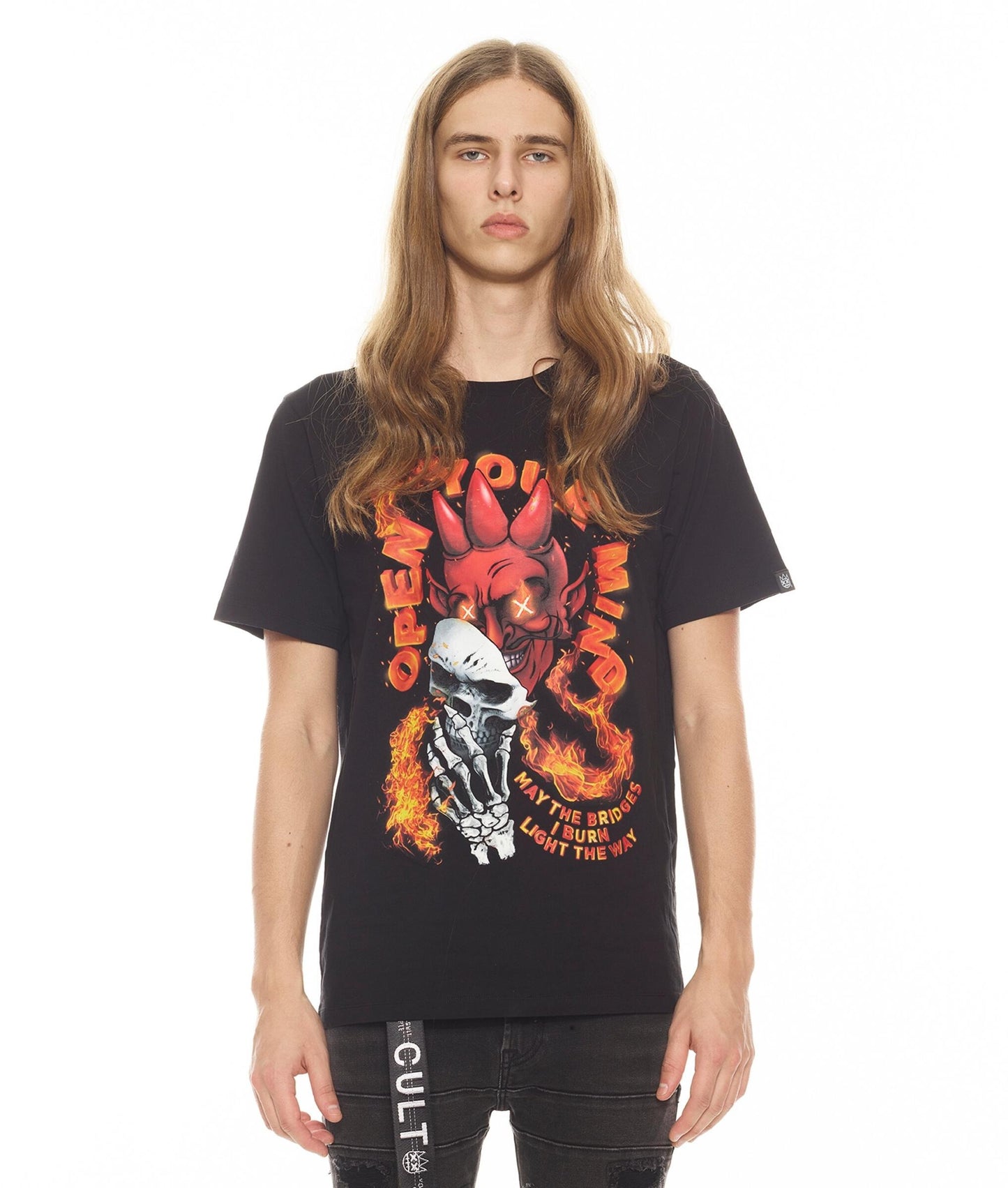 T-Shirt, Black Tee, Open Your Mind Tee, Cult Of Individuality, Men, Boys, Teens, Gifts, Wmns, Girls,Urban, Style, Fashion,