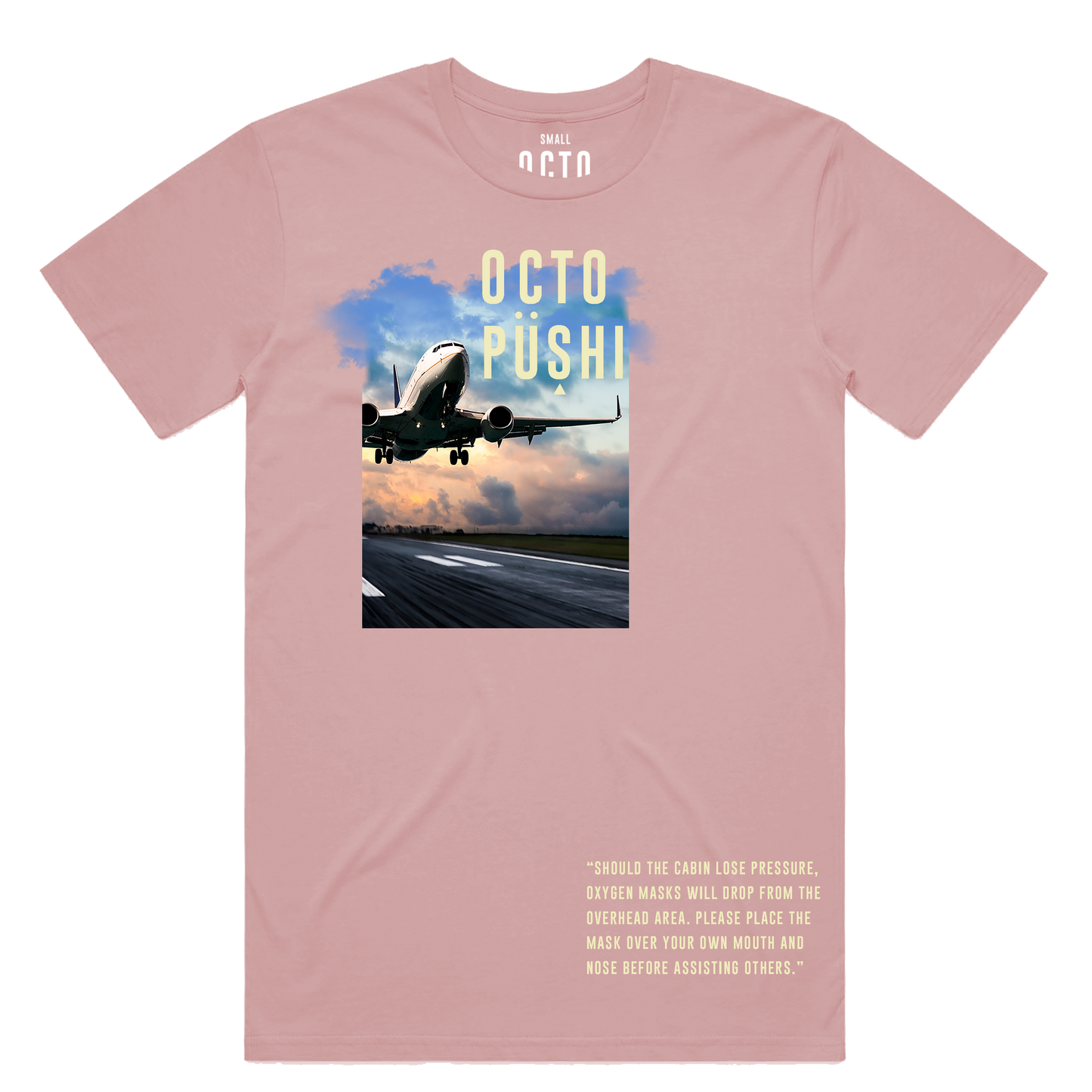 Airplane Take Off Tee (Blush) /D9