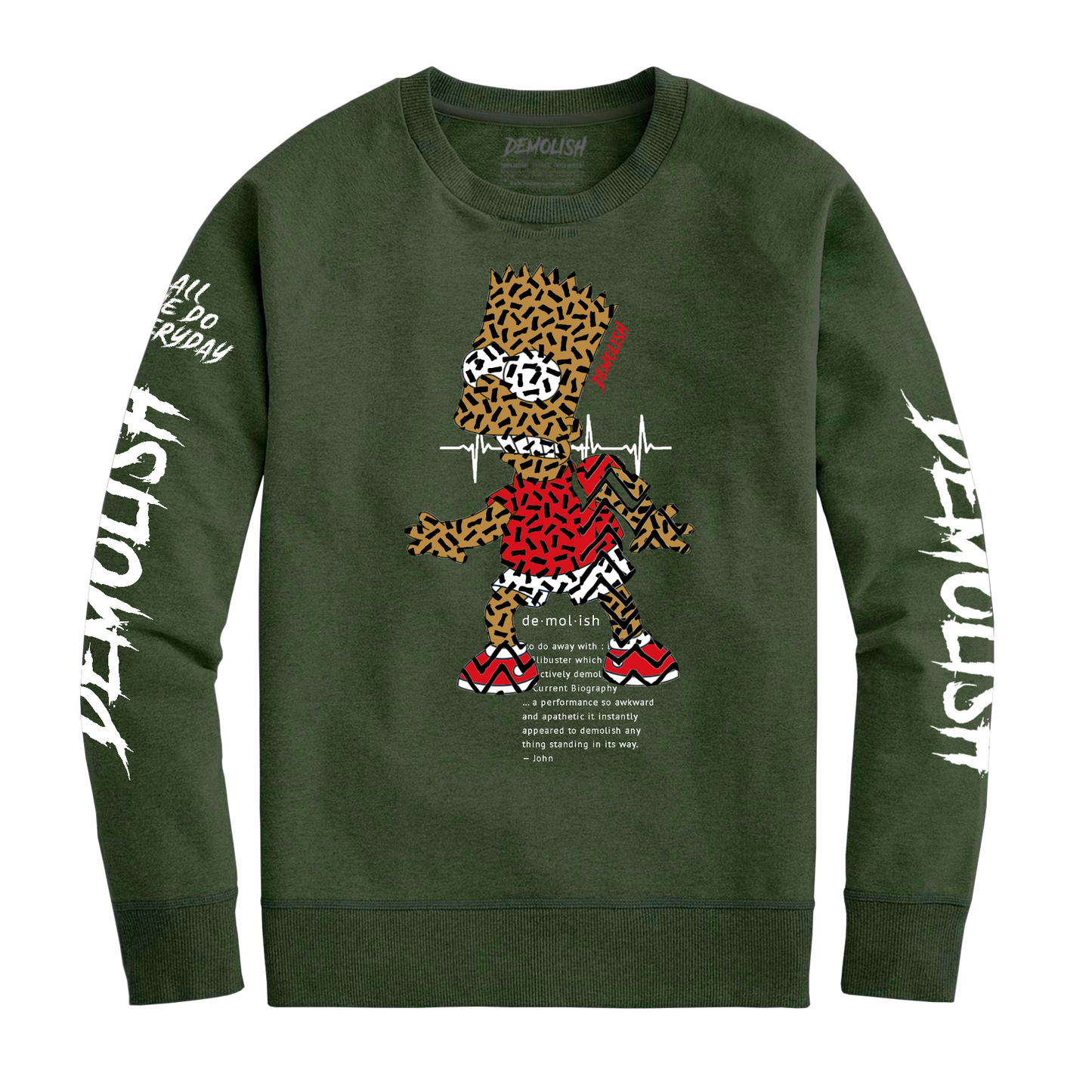 Bart Puzzled Crew (Olive) /D12