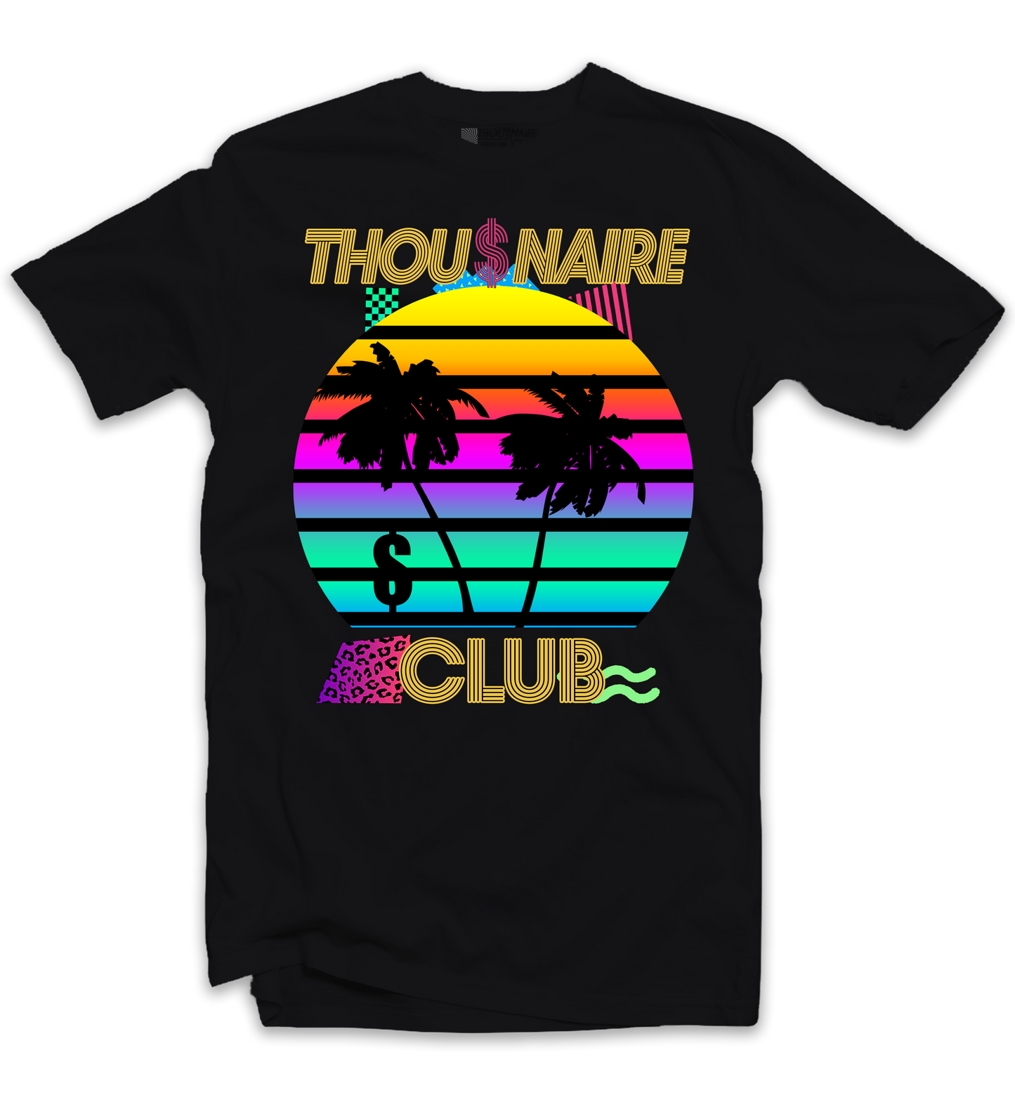 Thousnaire Money Sunset Tee (Black) /D6
