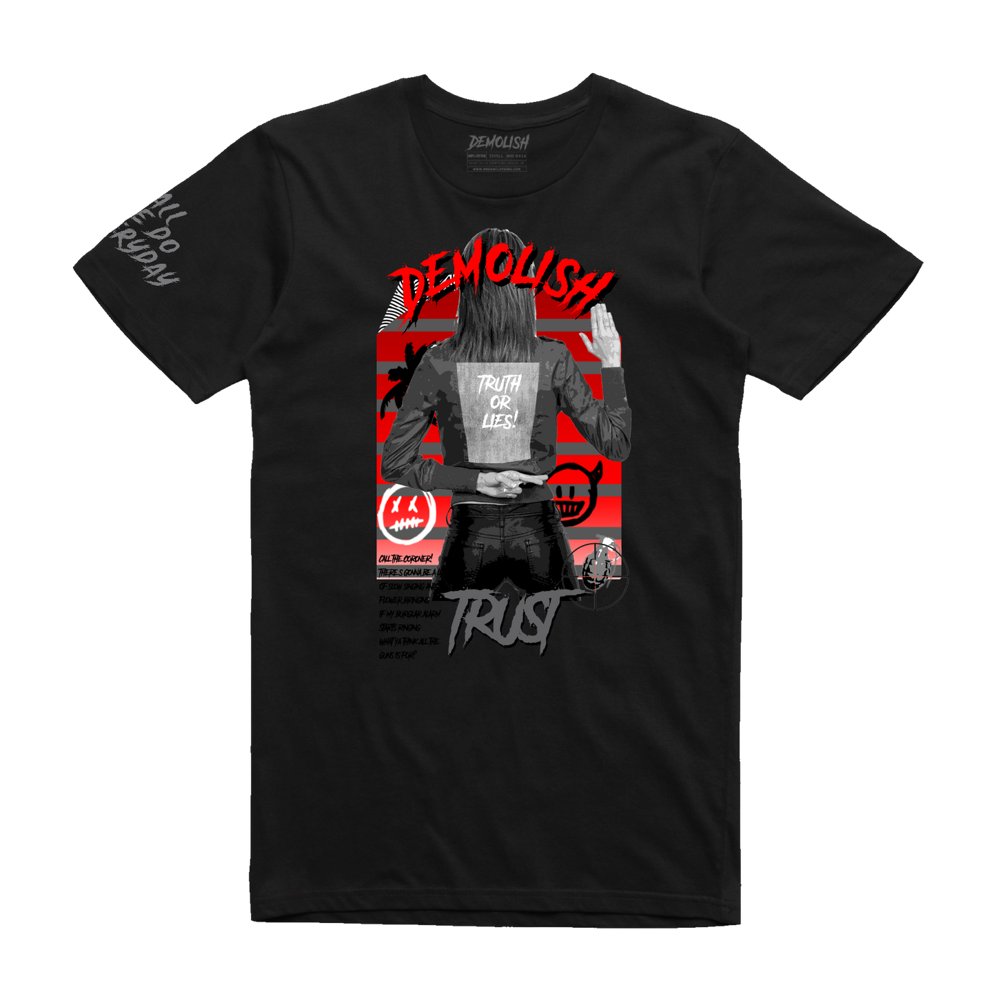 Truth & Lies Tee (Black) /D8