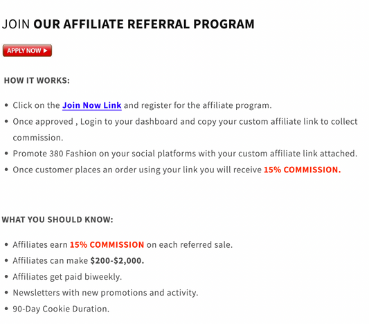 380 AFFILIATE TEAM!