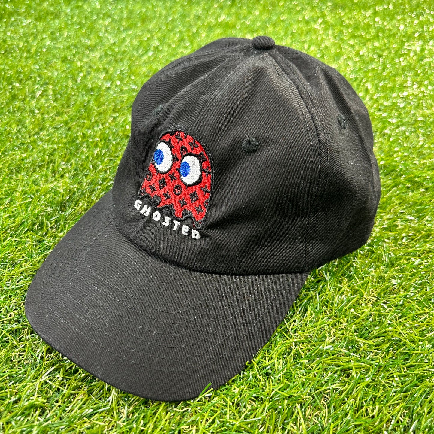Ghosted Red Pacman Dad Hat (Black)/SU19