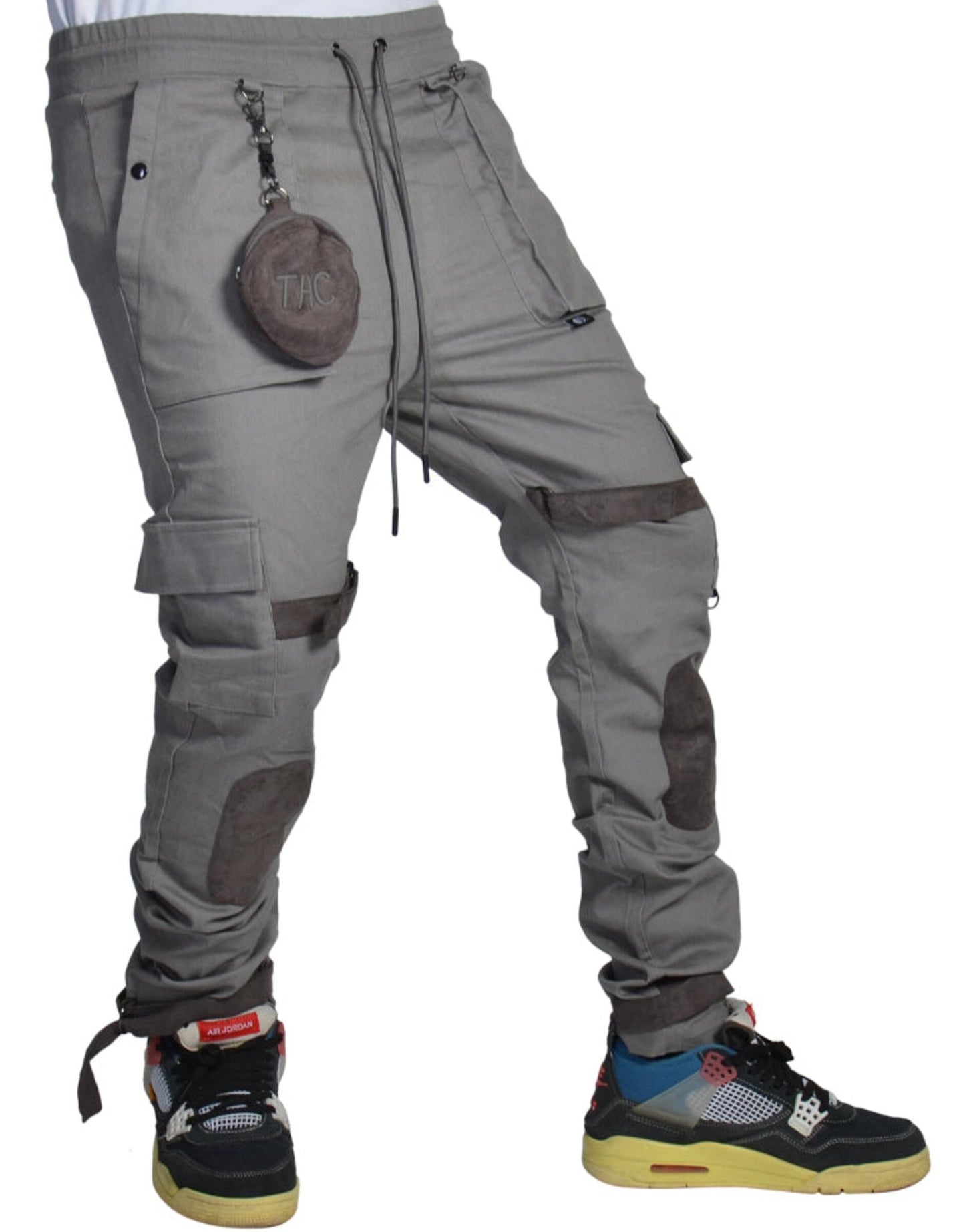 Men, Boys, Teens, Gifts, Wmns, Girls, Urban, Style, Fashion, Cargo Pants, The Hideout Clothing, New Sphere Pouch Strap Cargo Pants, Grey Pants, Pouch, Sphere, Joggers, Jeans, Straps, Suede,