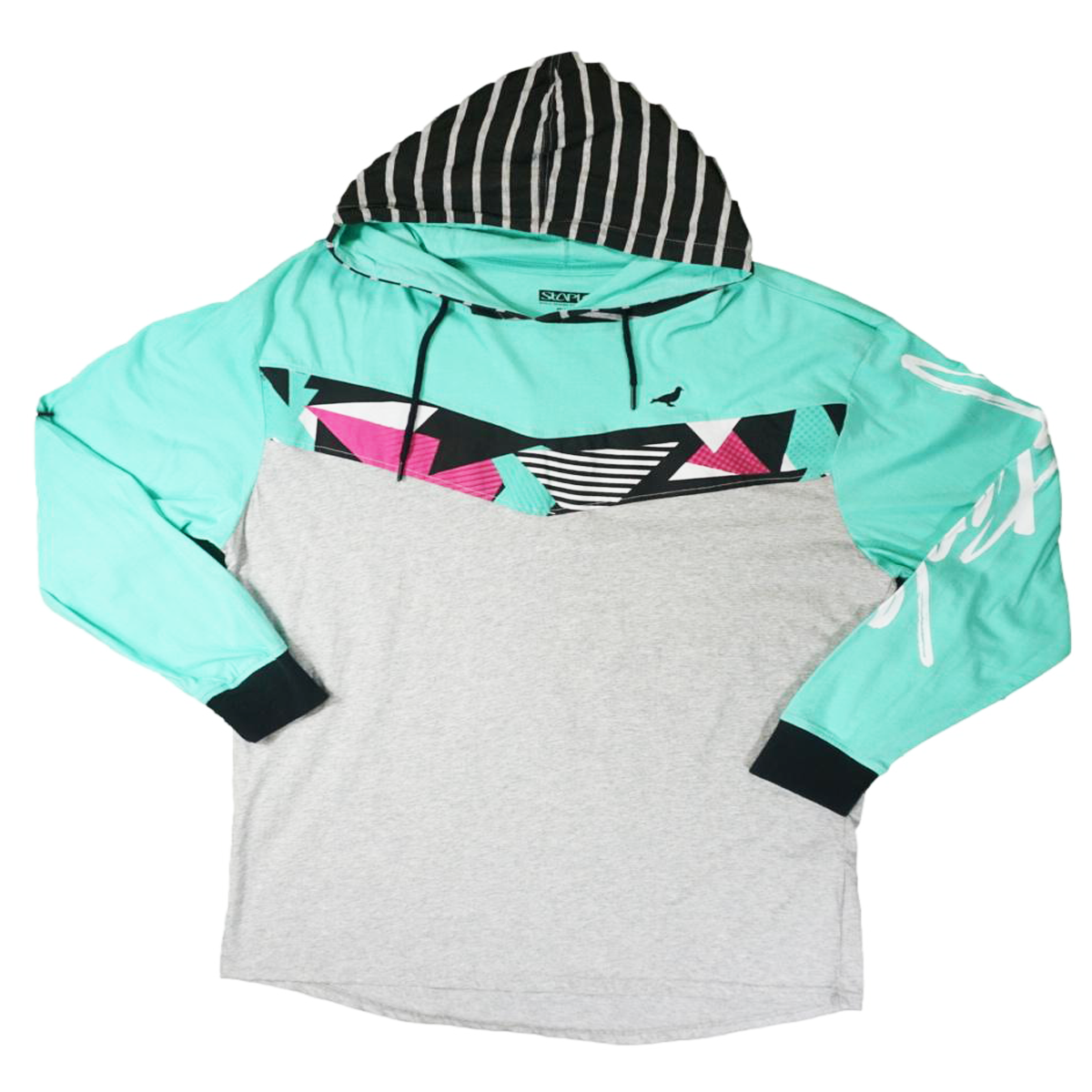 Staple- Pigeon Deco Pattern Hoodie (Teal/Grey)SU17