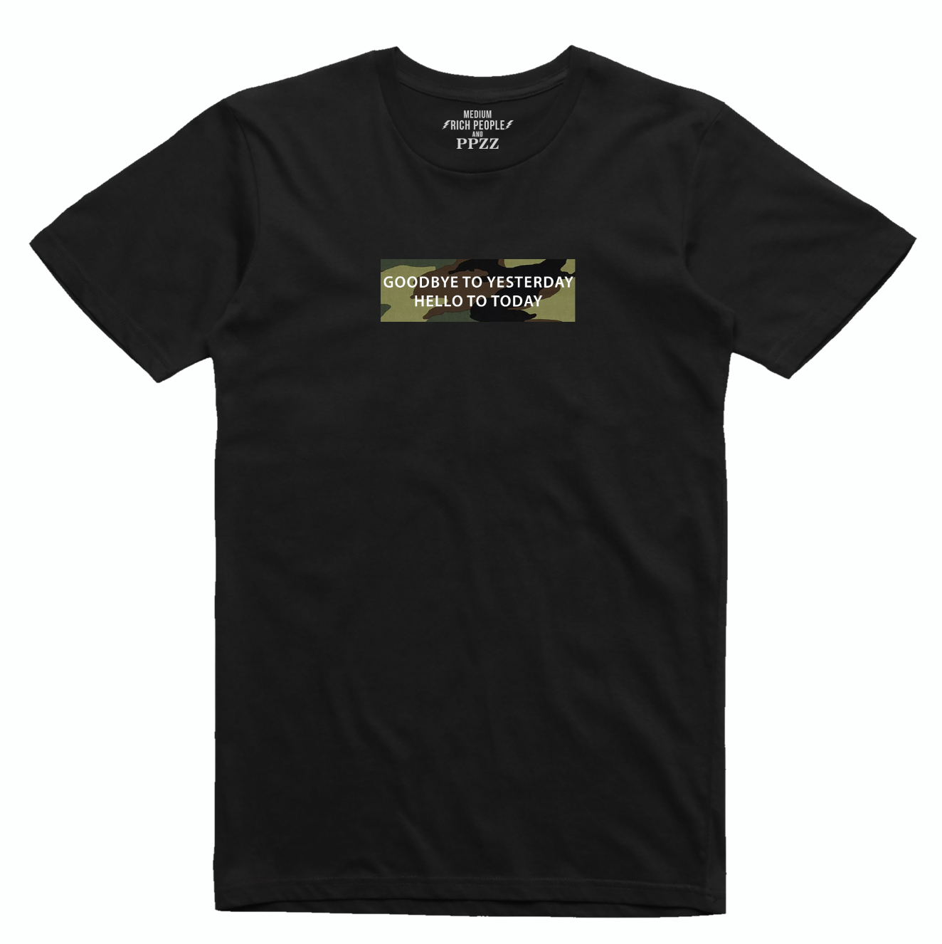 PPZZ Goodbye to Yesterday Tee (Blk/Camo) /D1