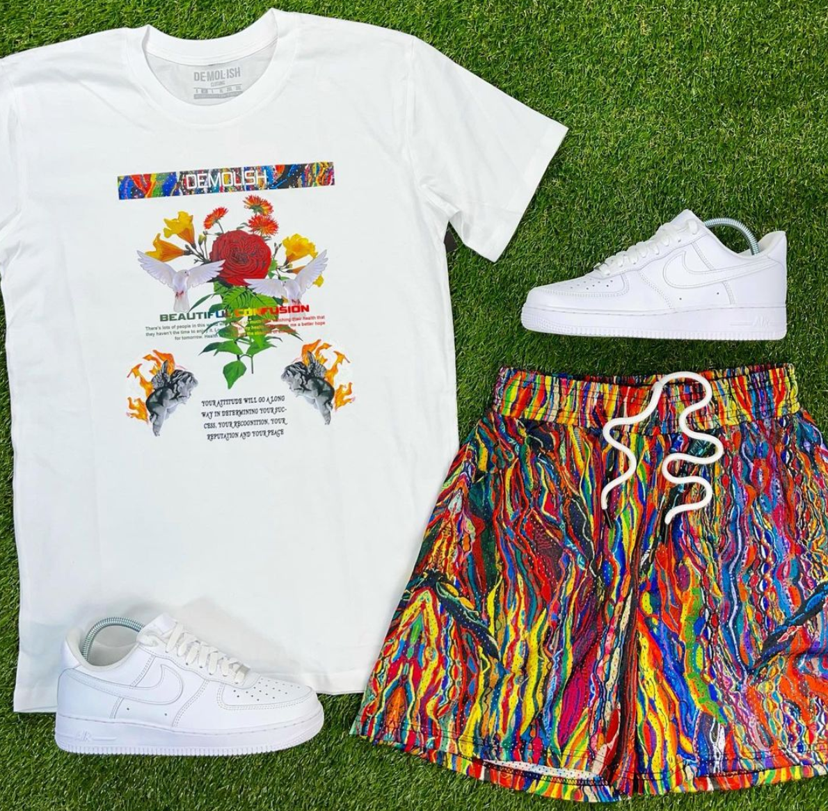 Beautiful Confusion Tee (White) /D18