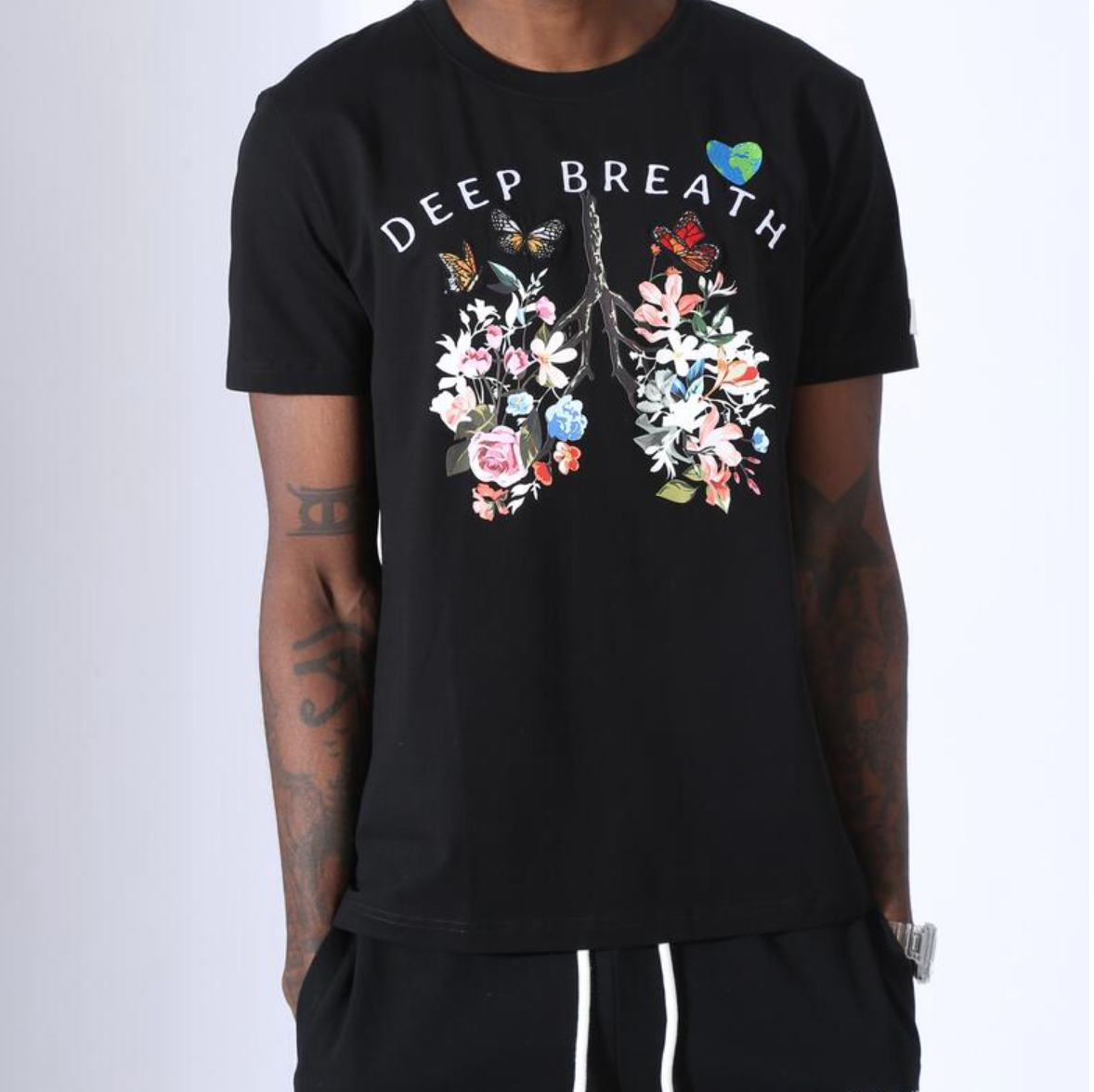 Deep Breath Tee (Black) /D4