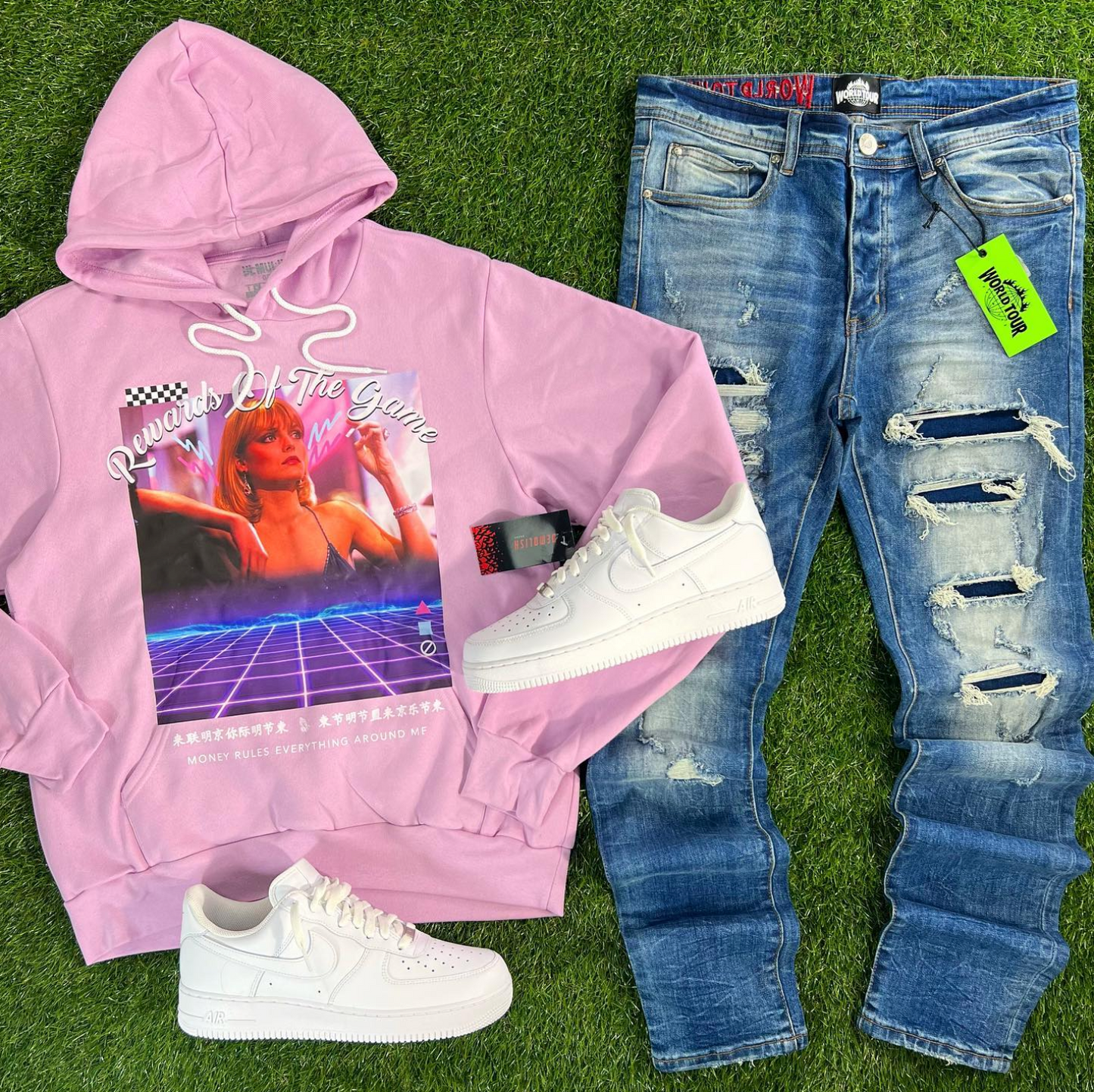 Rewards Of The Game Hoodie (Lilac/Multi)/MD1