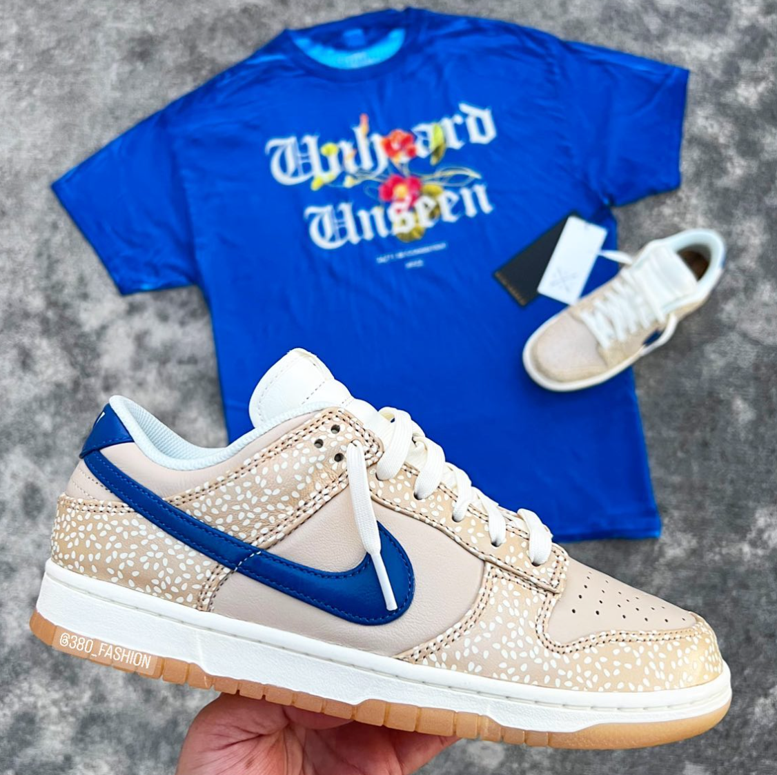 Unheard & Unseen Dye Tee (Royal Blue) /D6