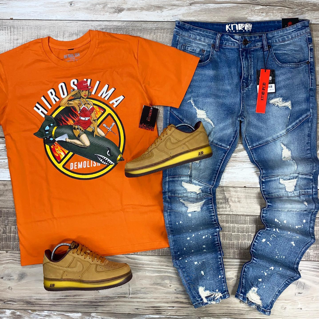 Hiroshima Ride Tee (Orange) /D2