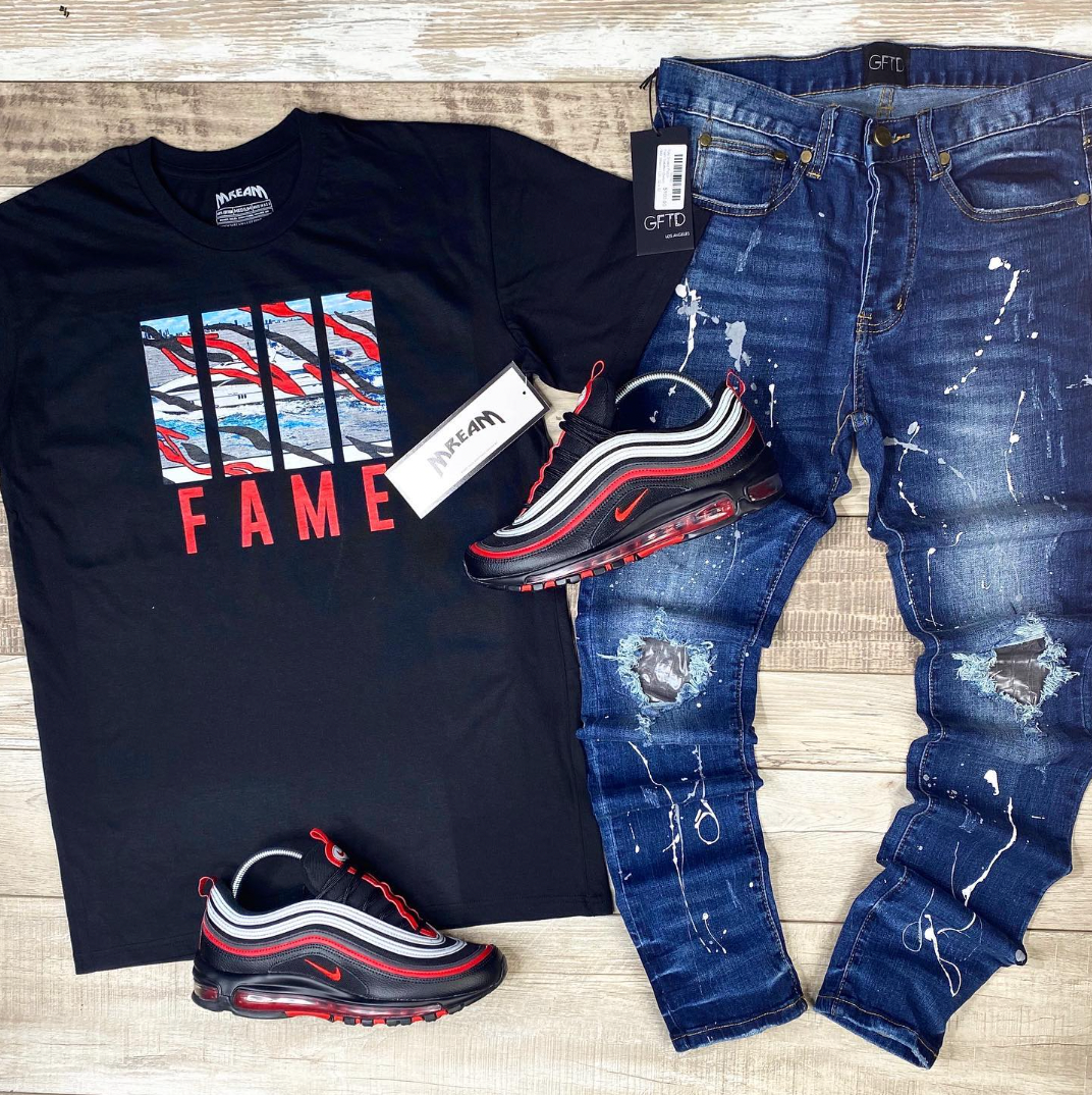 Fame Yacht Tee (Black/Red)