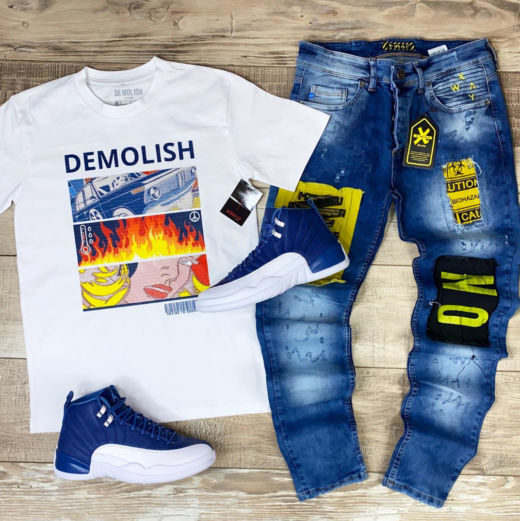 Demolish Pop Art Tee (White) /D9