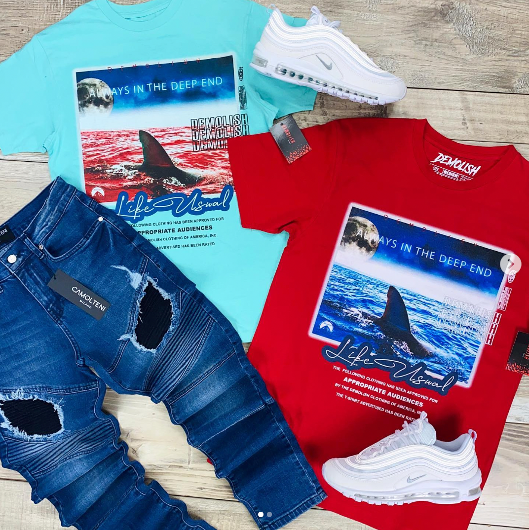 Always In The Deep End Tee (Mint) /D3