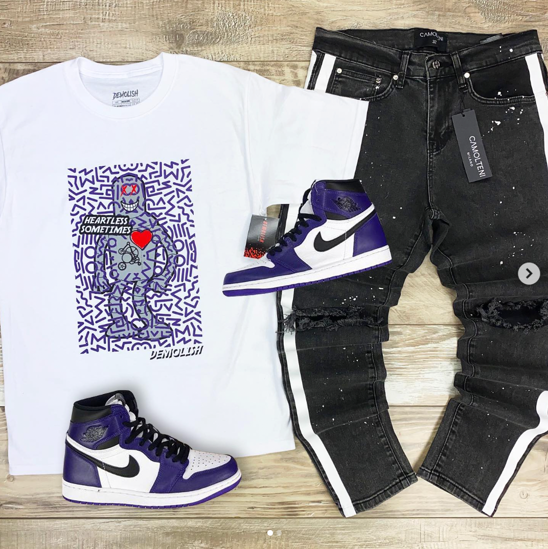 Heartless Robot Tee (Wte/Prp) /D14