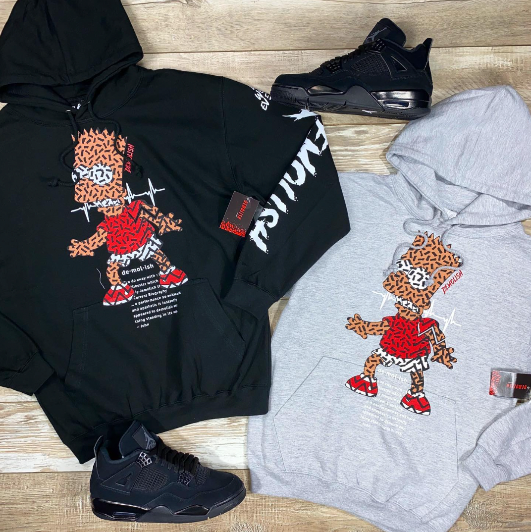 Bart Puzzled Hoodie (Black) /D10
