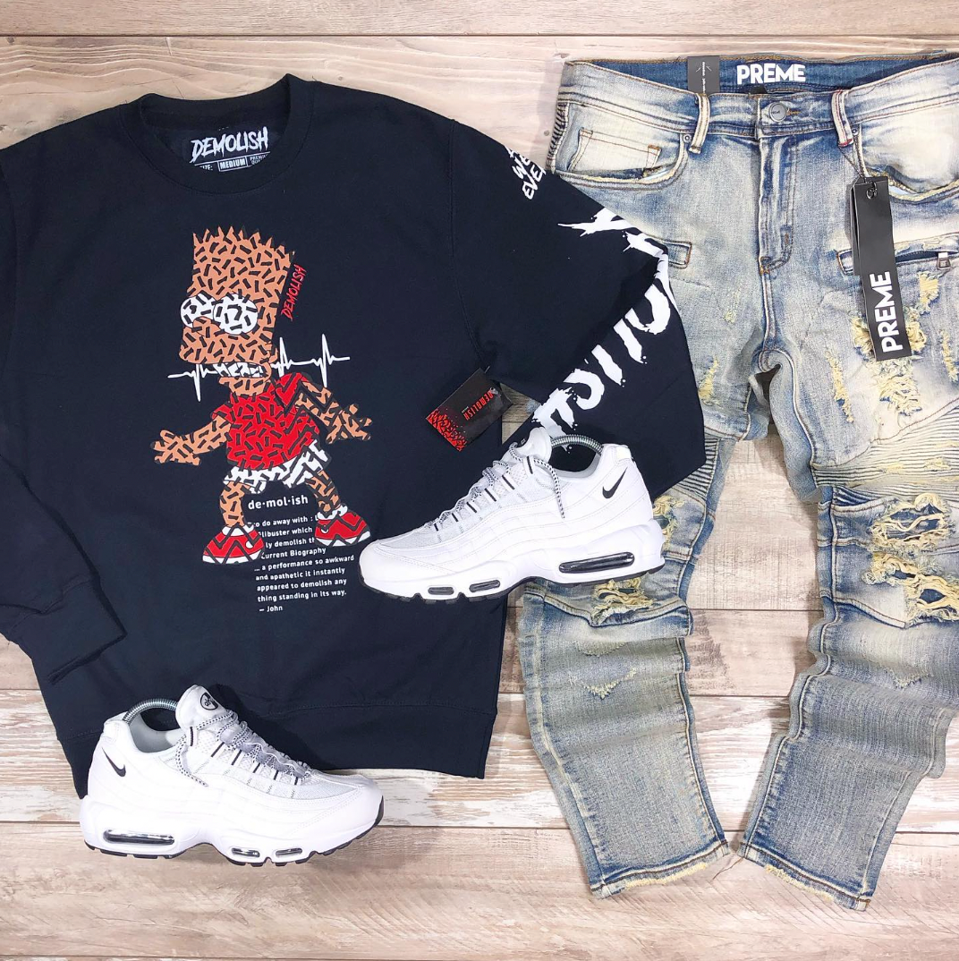 Bart Puzzled Crew (Navy) /D12
