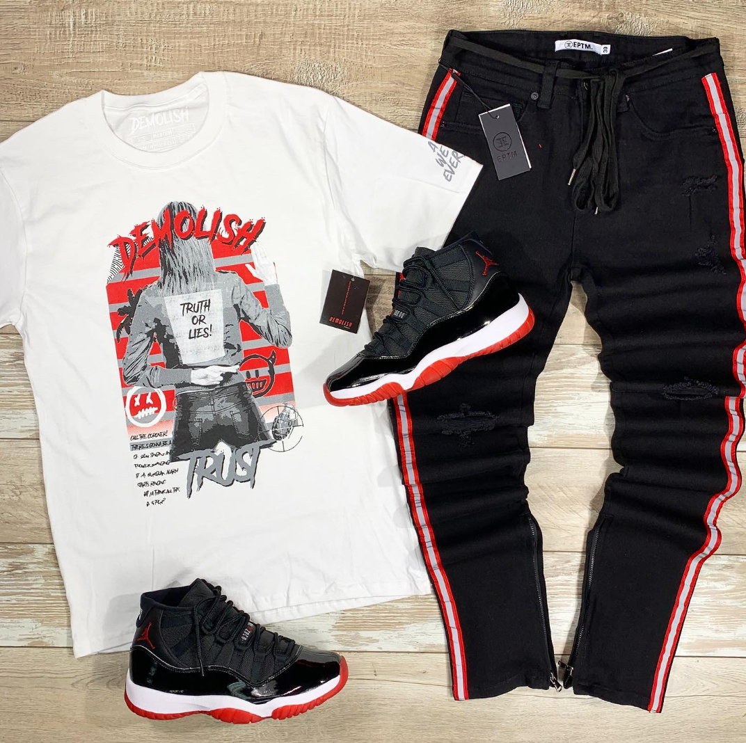 Truth & Lies Tee (White) /D8