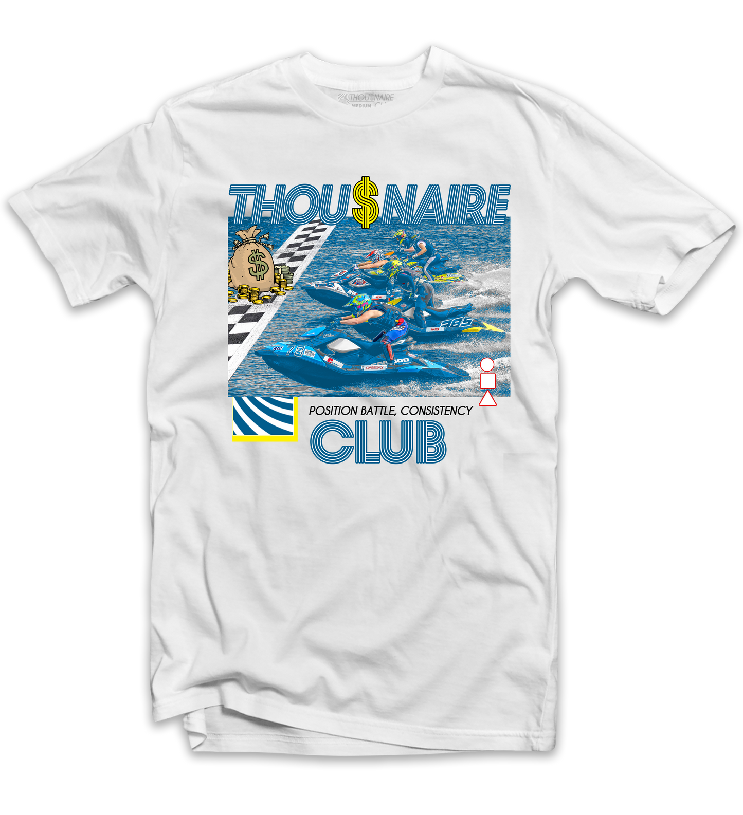 Jet Ski Race Tee (White) /D13