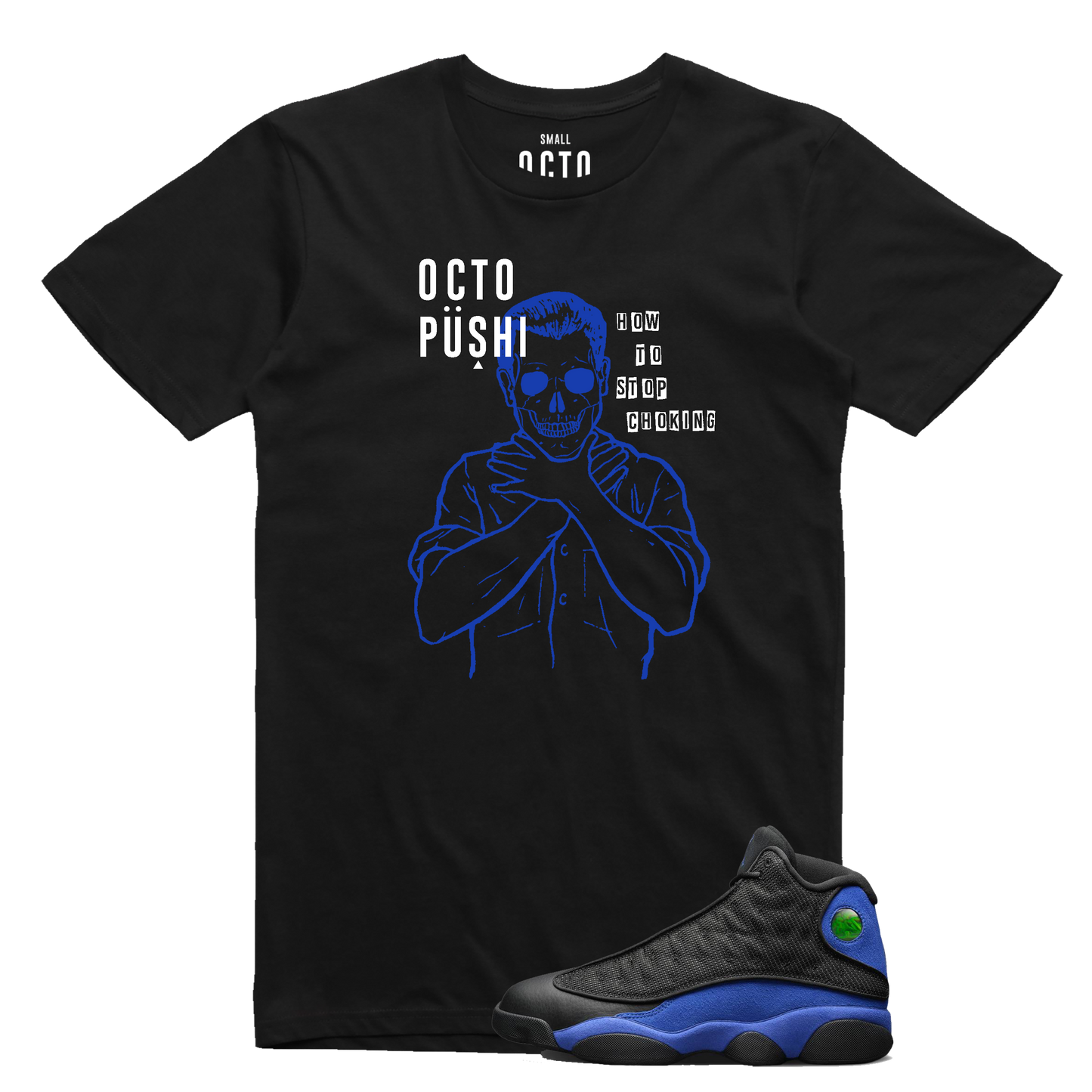Stop Choking Tee (Blk/Royal) /D13