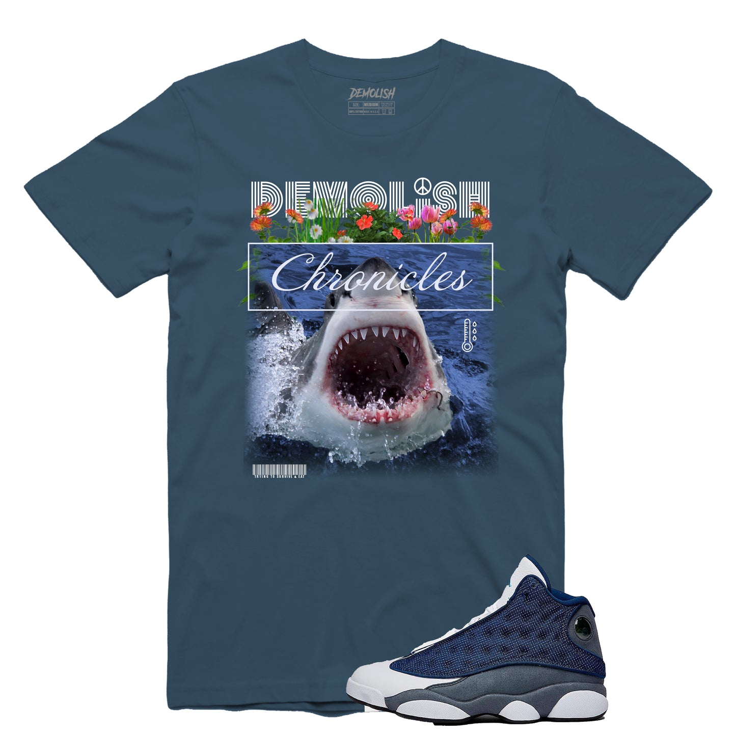Shark Chronicle Tee (Heather Blue) /D3