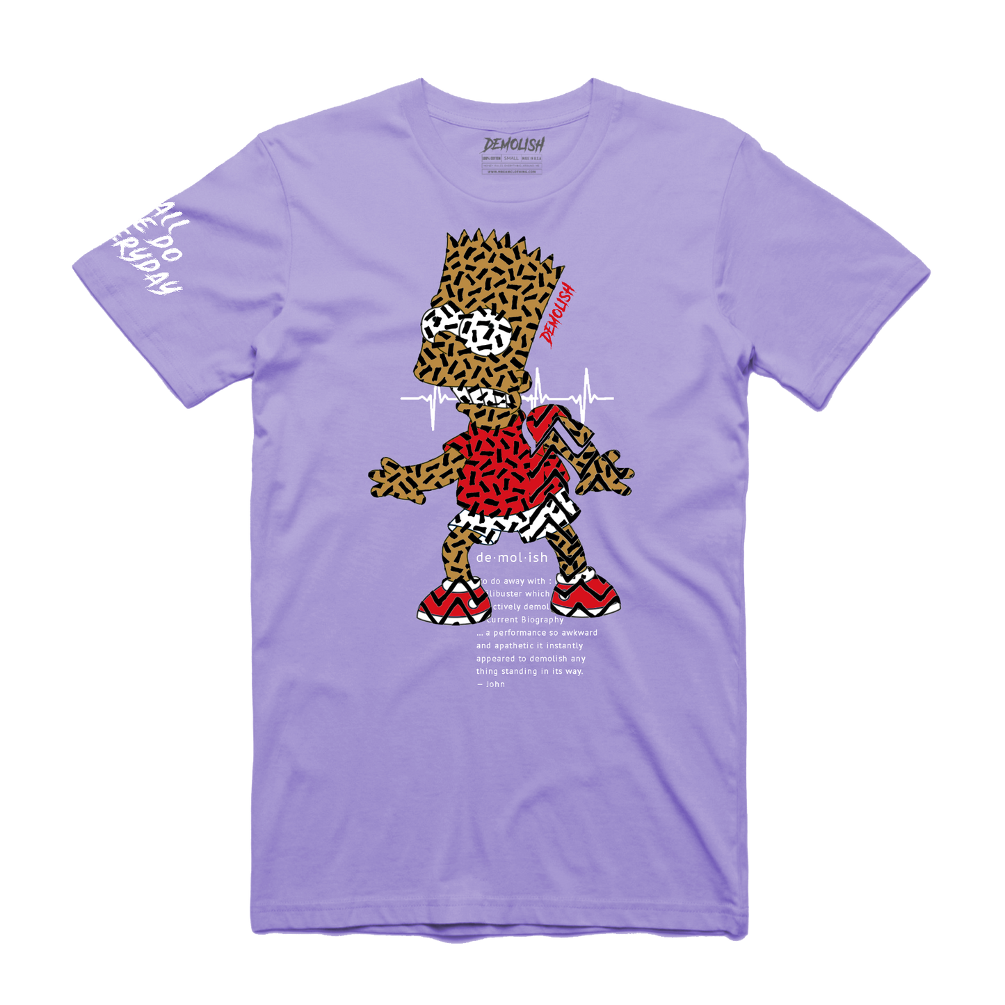 Bart Puzzled Tee (Lavender) /D8