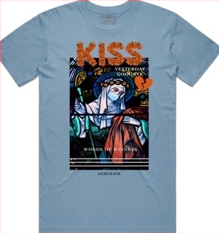 Kiss Yesterday Tee (Carolina Blue) /D2